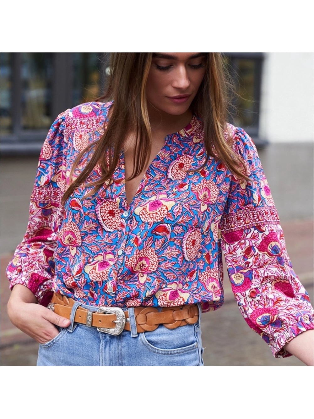 ba&sh VLAD floral top - Picture 3 of 15